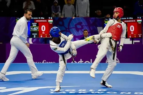 Daniel Balli at the 2026 World Junior Championships in Tashkent