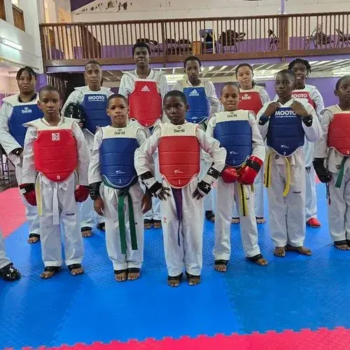 World Taekwondo Mandeville students training