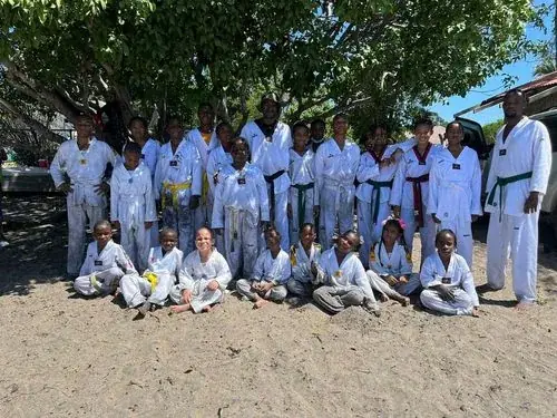 Kicking drills at World Taekwondo Mandeville
